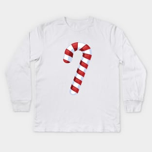 candy cane Kids Long Sleeve T-Shirt